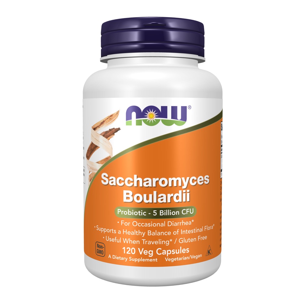 Now Vitamins - Saccharomyces Boulardii 120 Veg Capsules
