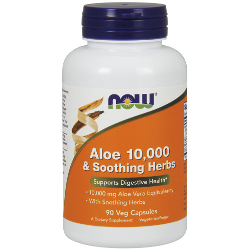 Now Vitamins - Aloe Vera 10,000 & Soothing Herbs 90 veg caps TEMPORARELY UNAVAILABLE