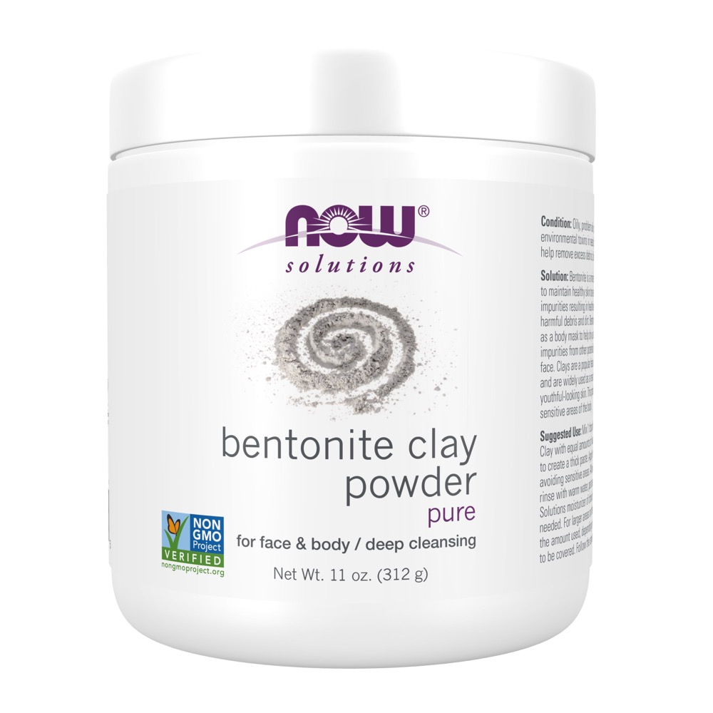 Now Vitamins - Bentonite Clay Powder 11 oz.
