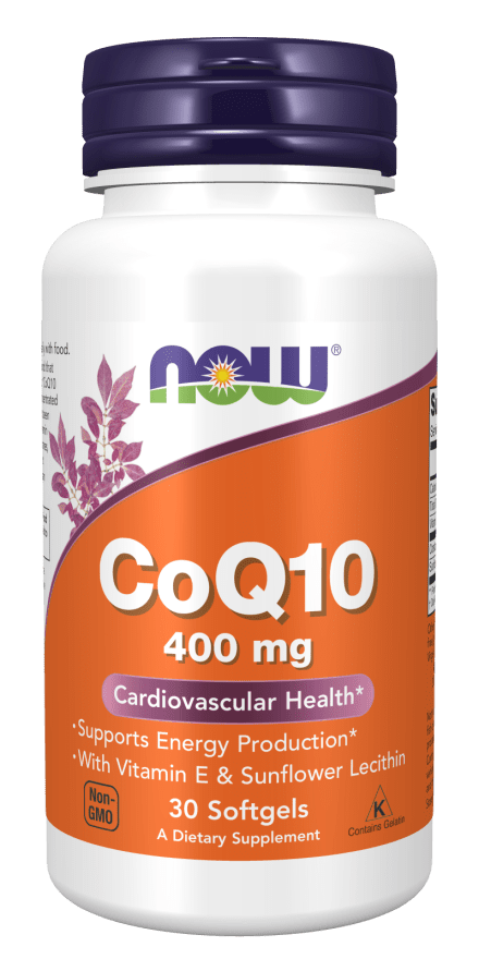 Now Vitamins - CoQ10 400 mg - 30 Softgels
