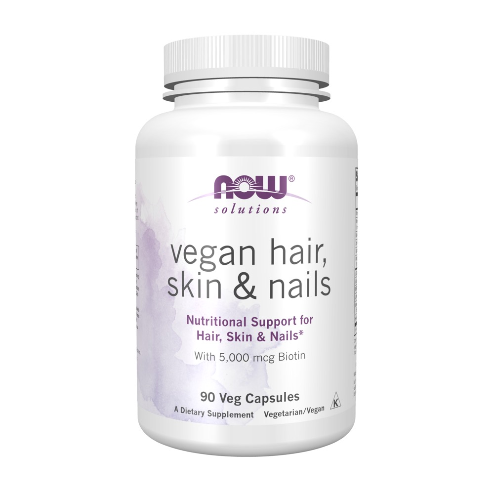 Now Vitamins - Hair, Skin & Nails, Vegan 90 Veg Capsules