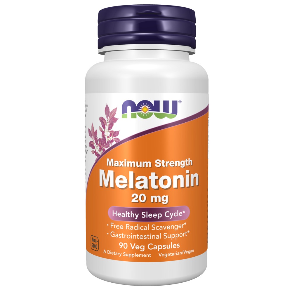 Now Vitamins - Melatonin 20 mg 90 Vcaps