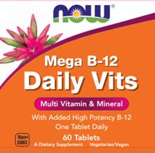 Now Vitamins - Mega B-12 Daily Vits 60 Tabs