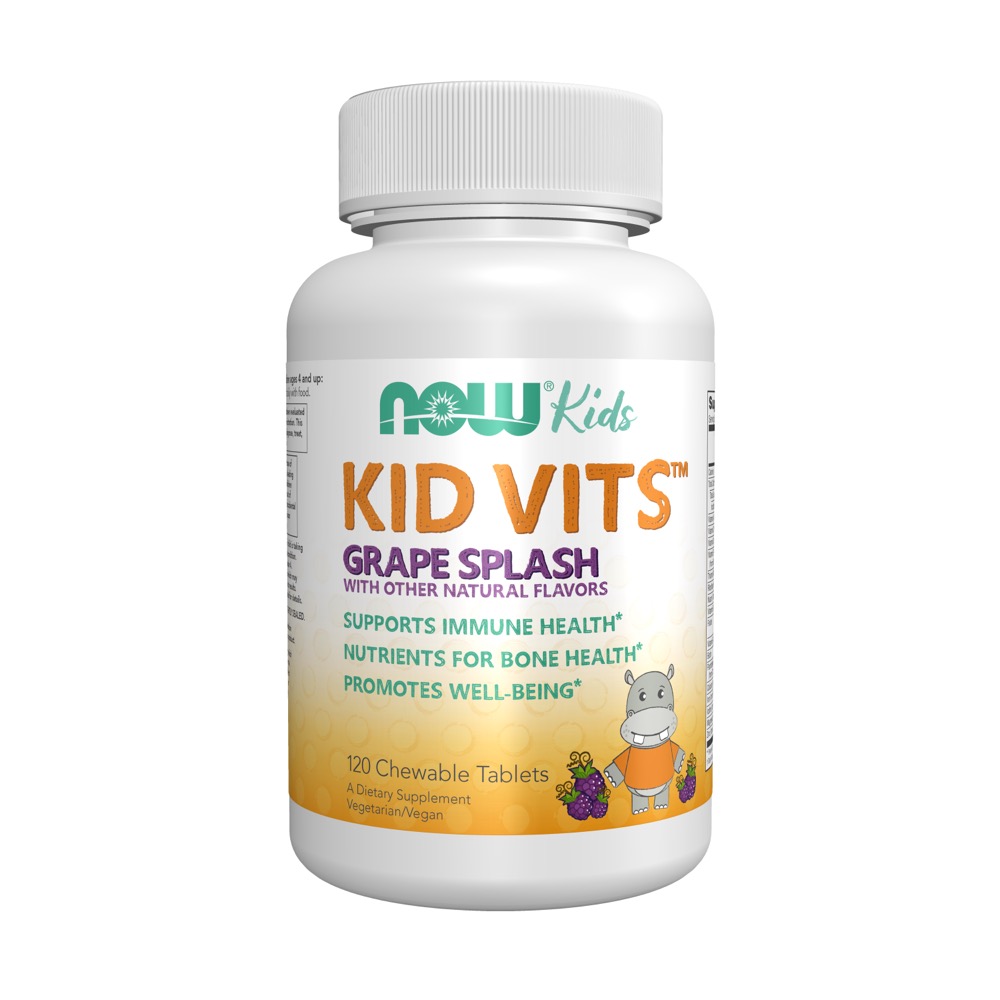 Now Vitamins - Kid Vits Grape Splash 120 Tabs