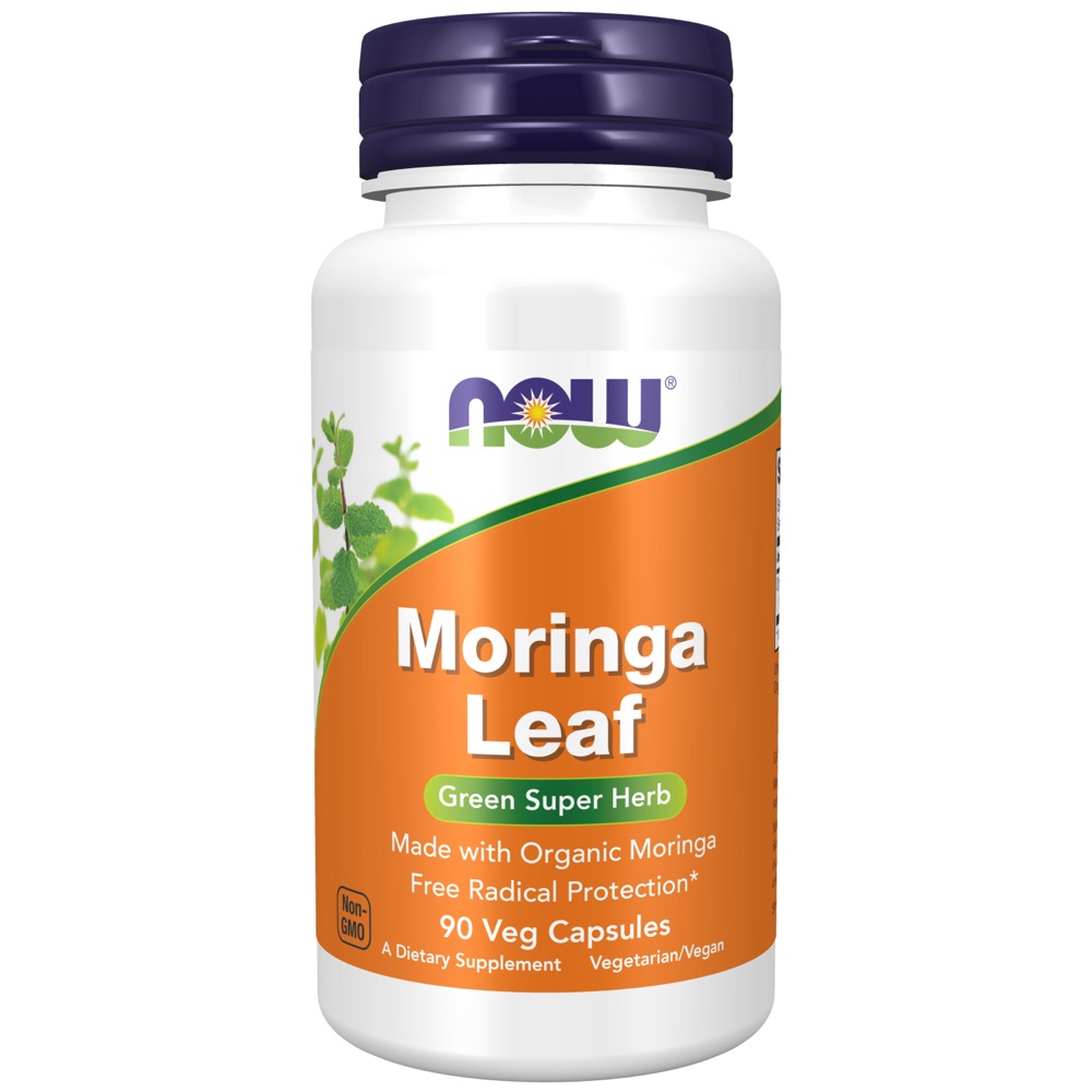 Now Vitamins - Moringa Leaf 90 Veg Capsules-OUT OF STOCK