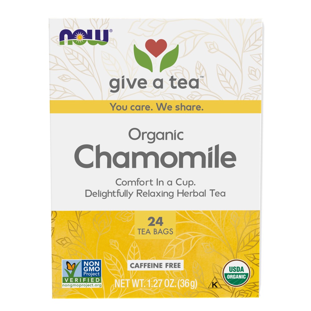 Now Vitamins - Comfy Chamomile Tea, Organic 24 Tea Bags