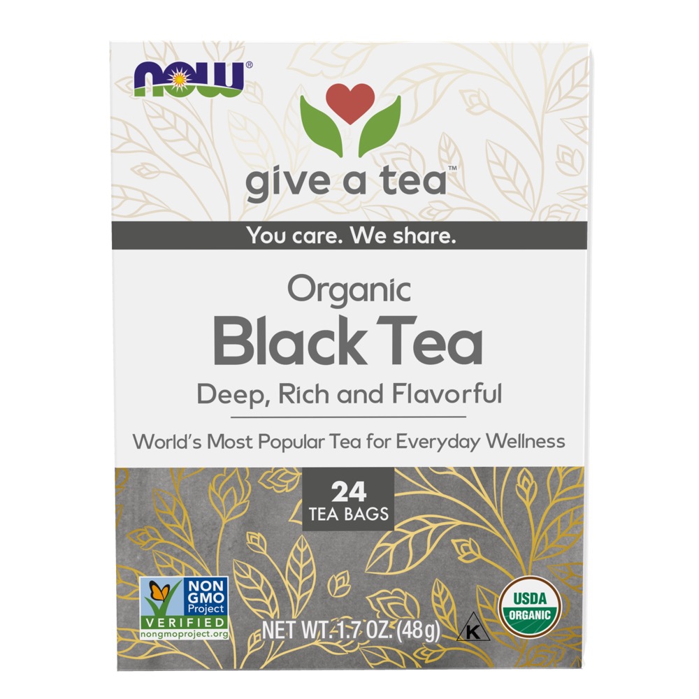 Now Vitamins - Boldly Black Tea, Organic 24 bags