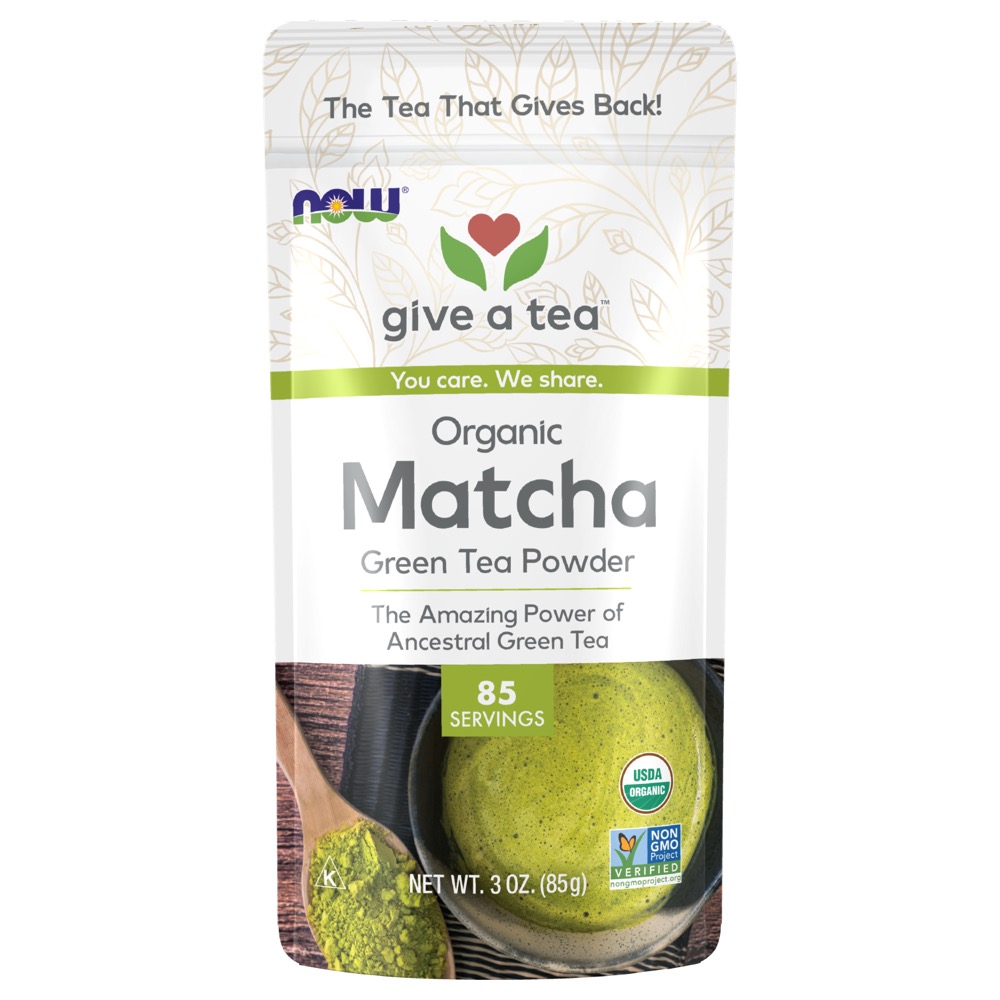 Now Vitamins - Matcha Green Tea Powder, Organic 3oz.