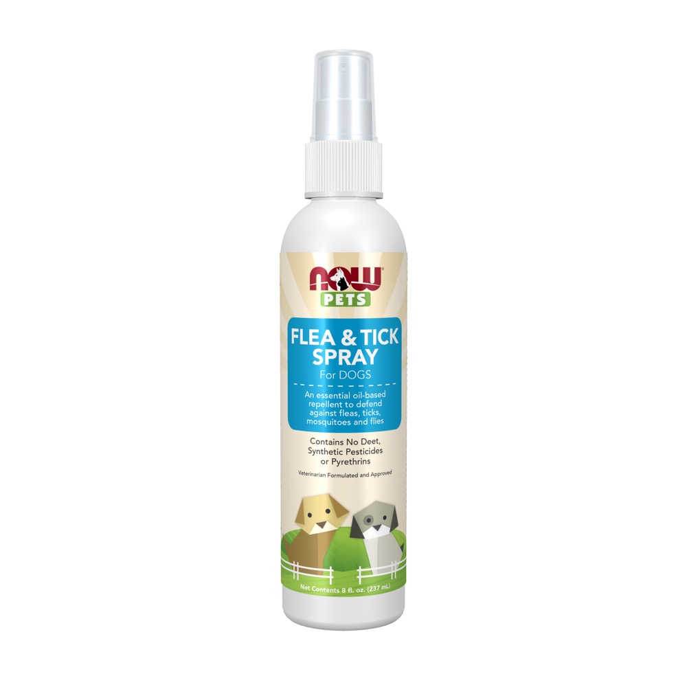 Now Vitamins - Flea & Tick Spray for Dogs 8 fl. oz.
