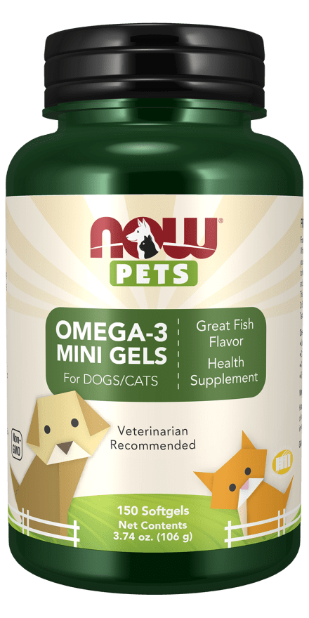 Now Foods - Omega-3 Mini Gels Softgels for Dogs & Cats 150 Softgels