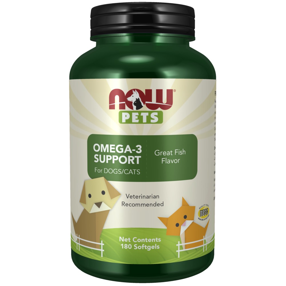 Now Vitamins - Pets Omega-3 Support 180 Softgels