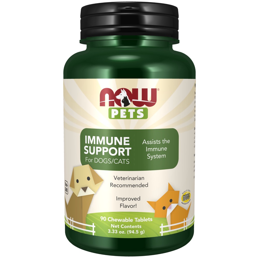 Now Vitamins - Pets Immune Support 90 Chewable Tablets