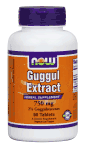Now Vitamins - Guggul Extract 750 mg 90 Tablets-TEMP OUT OF STOCK