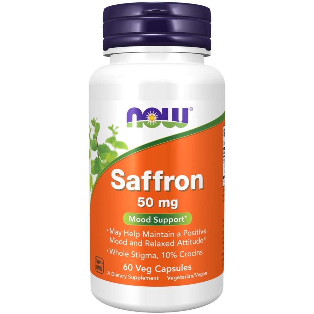 Now Vitamins - Saffron 50 mg 60 Veg Capsules