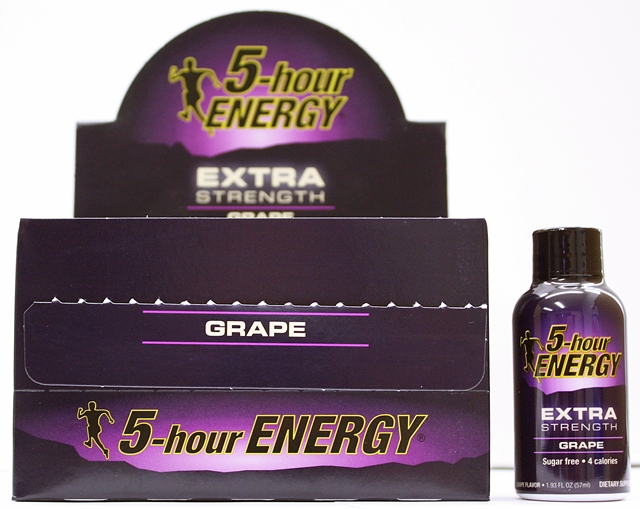 5 Hour Energy Extra Grape Flavor - 12/2oz Shots