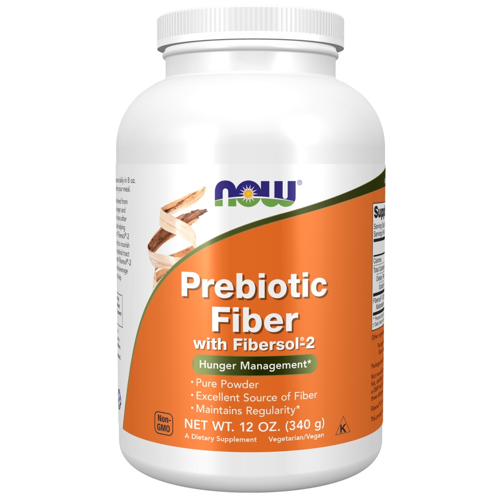 Now Vitamins - Prebiotic Fiber W/ Fibersol(R)-2 Powder 12 Oz