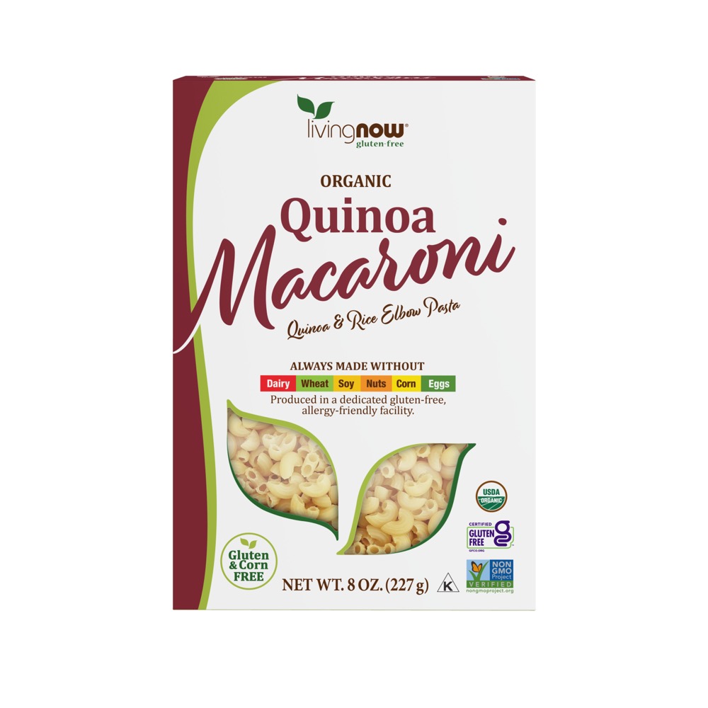 Now Vitamins - Quinoa Macaroni, Organic 8 oz.