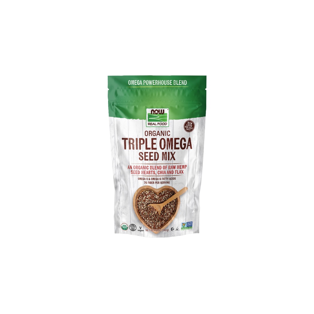 Now Vitamins - Organic Triple Omega Seed Mix 12 oz