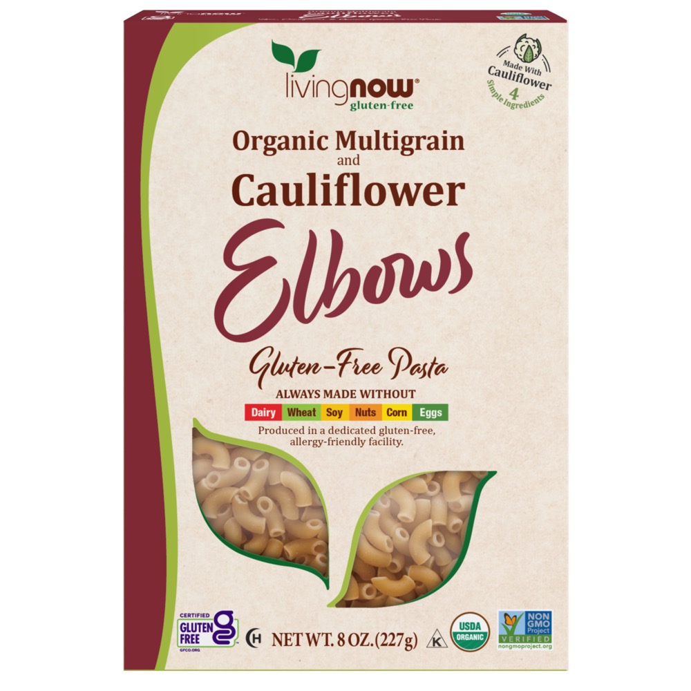 Now Vitamins - Cauliflower and Multigrain Elbows Pasta, Organic 8oz.