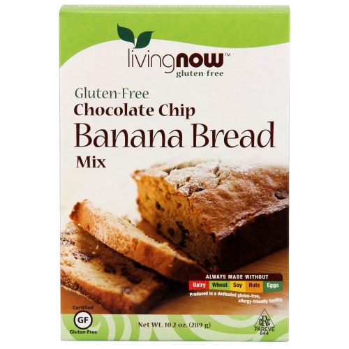 Now Vitamins - Chocolate Chip Banana Bread - Gluten Free 10.2 oz TEMPORARILY UNAVAILABLE