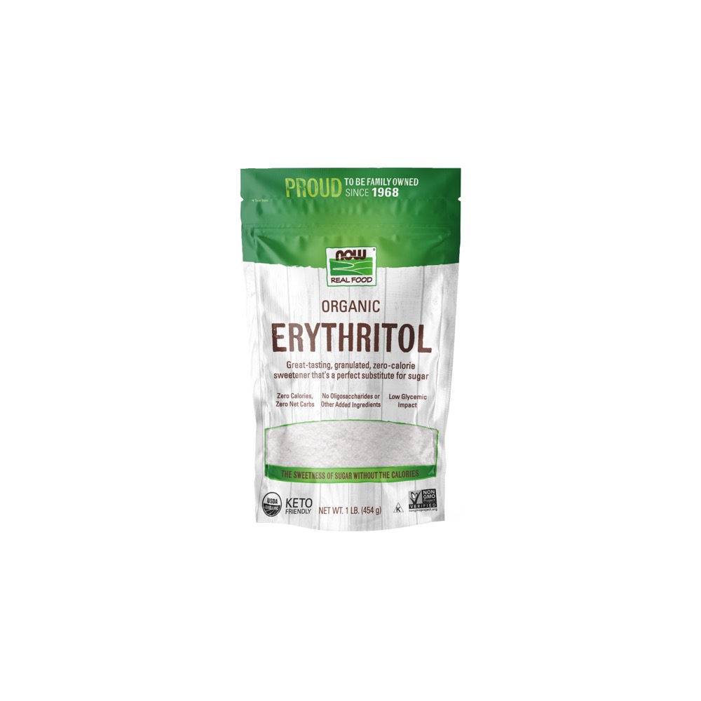 Now Vitamins - Erythritol, Organic - 1 lb.