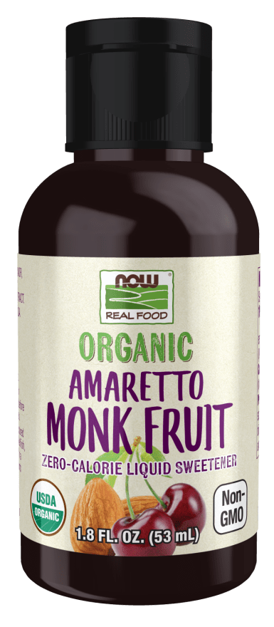 Now Vitamins - Monk Fruit Amaretto Liquid, Organic 1.8 fl. oz.      TEMPORARILY UNAVALIBLE