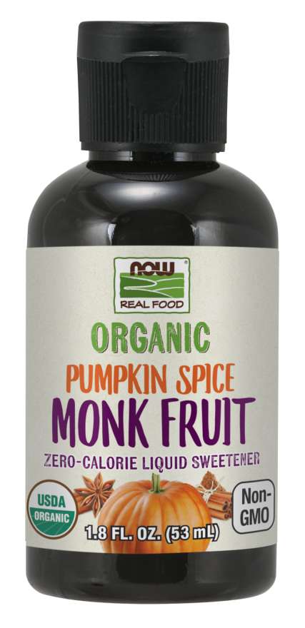 Now Vitamins - Monk Fruit Pumpkin Spice Liquid, Organic 1.8 fl. oz.     TEMPORARILY UNAVAILABLE