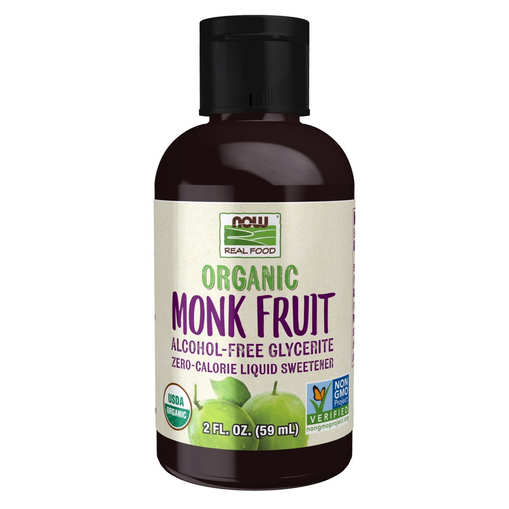 Now Vitamins - Monk Fruit Liquid, Organic Alcohol-Free Glycerite 2 fl. oz.
