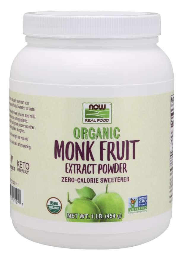 Now Vitamins - Monk Fruit Extract, Organic Powder 1Lb TEMPORARELY UNAVAILABLE