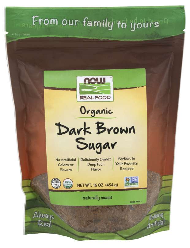 Now Vitamins - Dark Brown Sugar, Organic 16 oz.