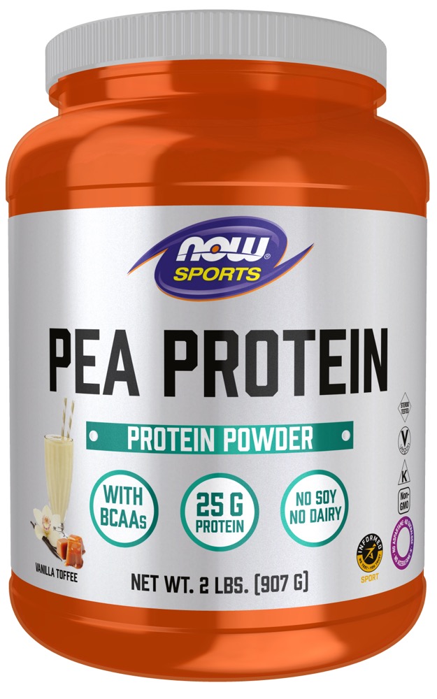 Now Vitamins - Pea Protein Vanilla Toffee 2lb