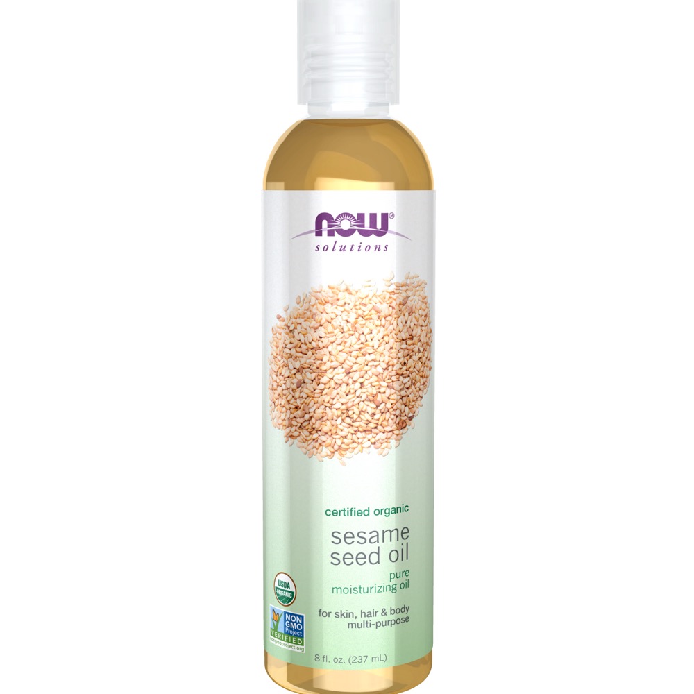 Now Vitamins - Sesame Seed Oil, Organic - 8 oz.