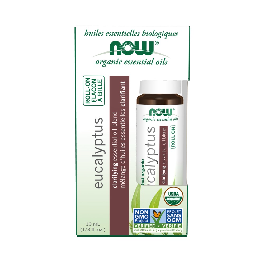 Now Vitamins - Eucalyptus Essential Oil Blend, Organic Roll-On 10ml