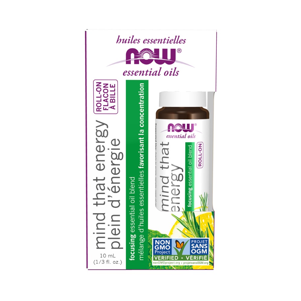 Now Vitamins - Mind That Energy Essential Oil Blend Roll-On 10ml