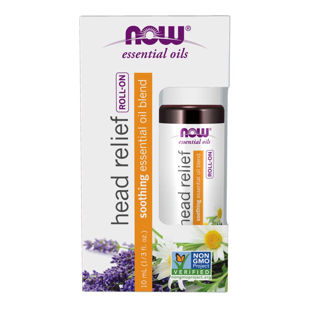 Now Vitamins - Head Relief Essential Oil Blend Roll-On 10ml