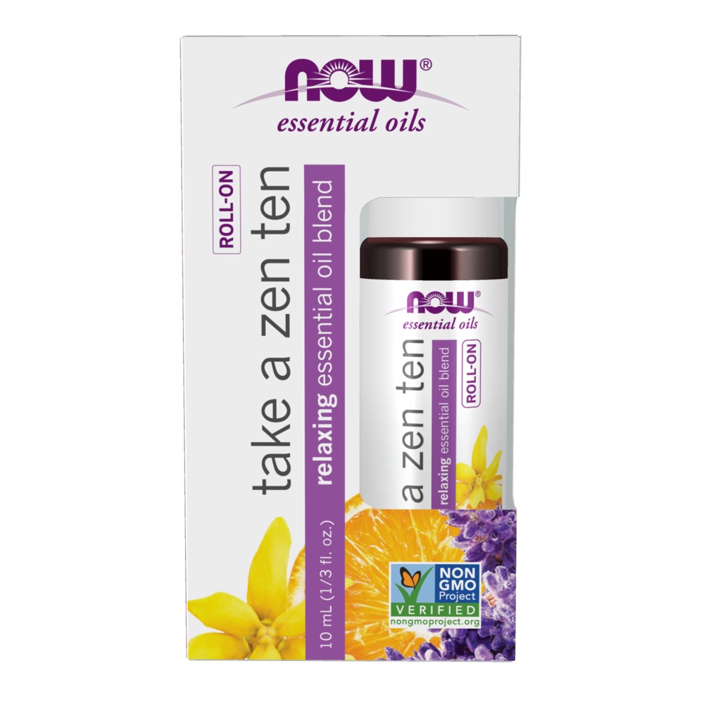 Now Vitamins - Take A Zen Ten Essential Oil Blend Roll-On 10ml