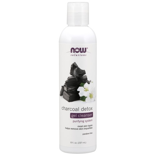Now Vitamins - Charcoal Detox Gel Cleanser 8 oz.