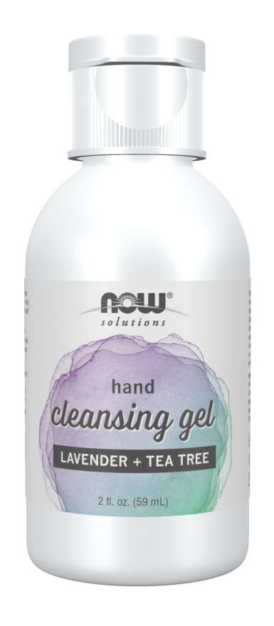 Now Vitamins - Hand Cleansing Gel Lavender + Tea Tree 2 fl. oz.