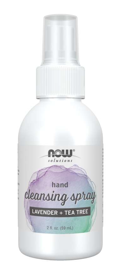 Now Vitamins - Hand Cleansing Spray Lavender + Tea Tree 2 fl. oz.