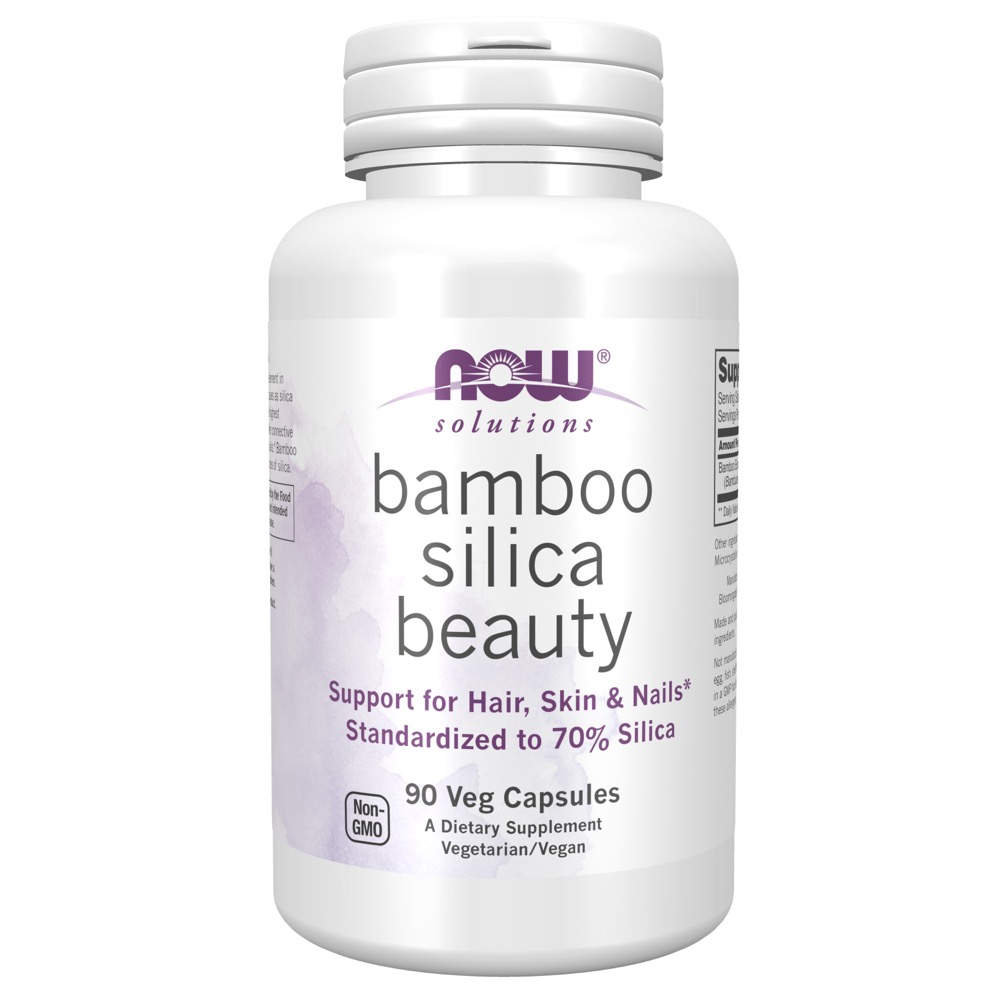 Now Vitamins - Bamboo Silica Beauty 90 Veg Capsules