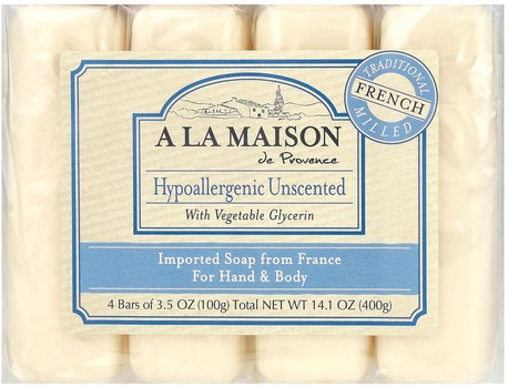 A la Maison  Bar Soap Value Pack Hypoallergenic Unscented 4 ct
