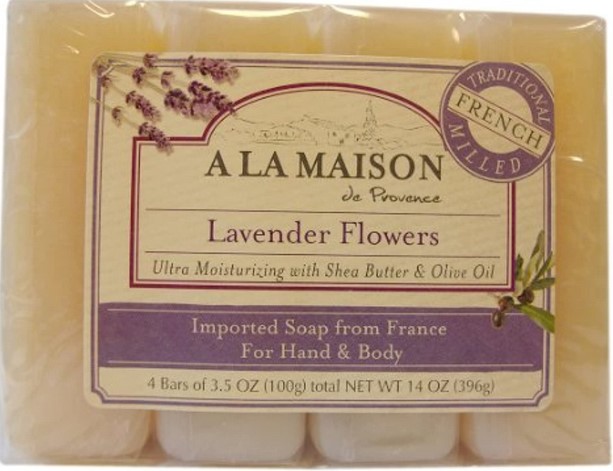 A la Maison  Bar Soap Value Pack Lavender Flowers 4 ct