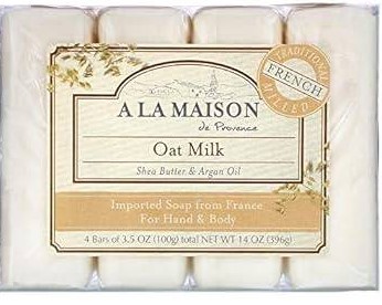 A la Maison  Bar Soap Value Pack Oat Milk 4 ct