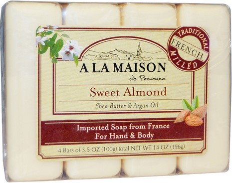 A la Maison  Bar Soap Value Pack Sweet Almond 4 ct