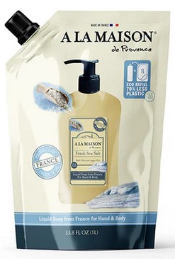 A la Maison  Liquid Soap Doypack Fresh Sea Salt 33.8 ounce