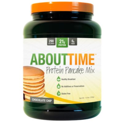 About Time - Protein Pancake Mix Chocolate Chip 1.5 lbs       TEMPORARILY UNAVAILABLE