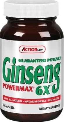 Action Labs Ginseng Powermax 6X  50 Capsule