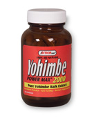Action Labs - Yohimbe Power Max 2000 (Pure Yohimbe Bark Extract) 2000mg 50 Vcp-UNAVAILABLE