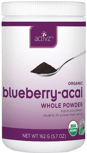 Activz Organic Blueberry-Acai, 162g, 9g serving, 18 servings    