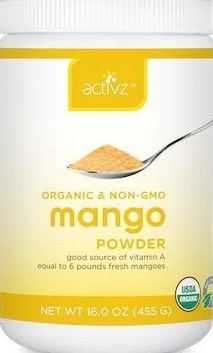 Activz Organic Mango, 247g, 13g serving, 19 servings           